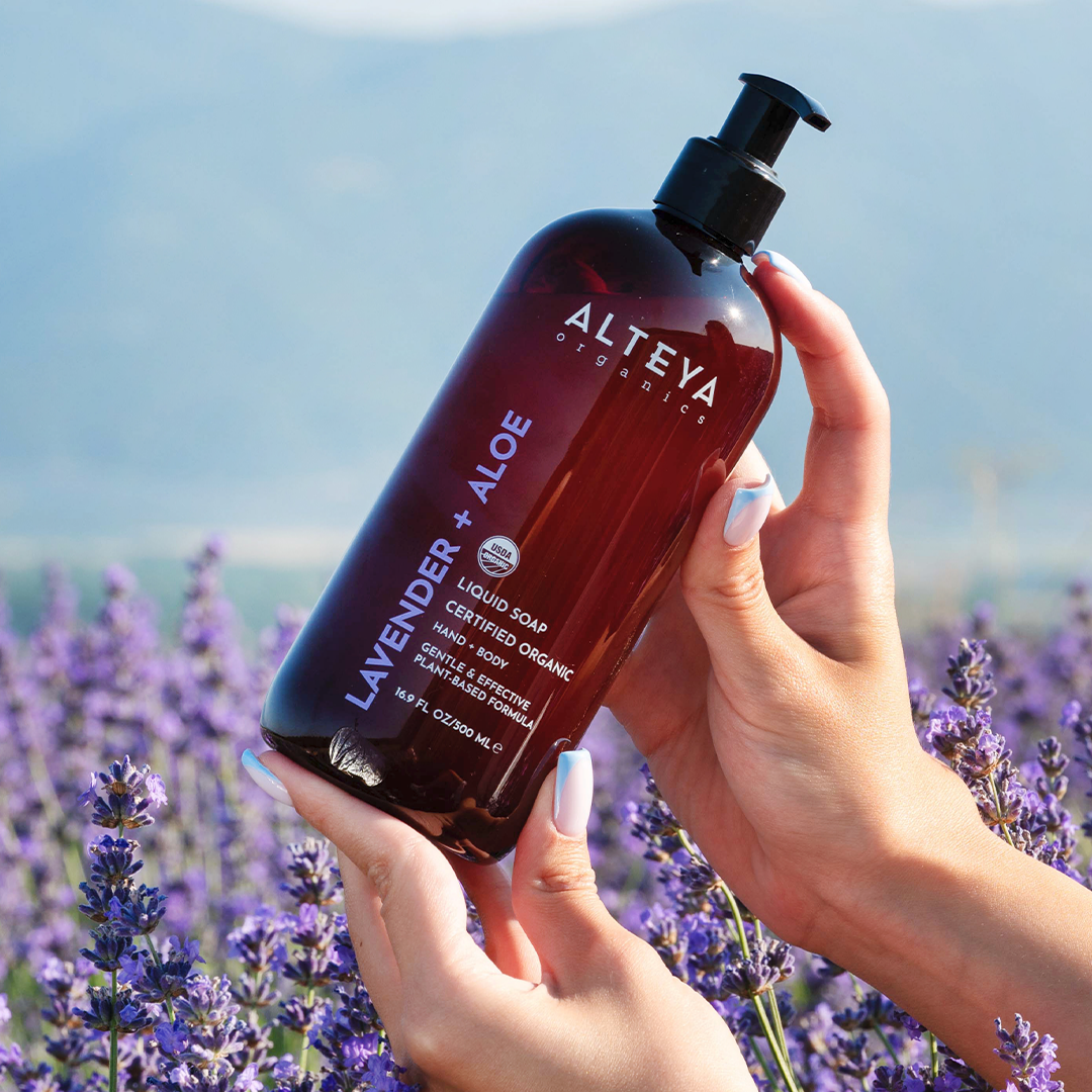 Ekologiškas rankų ir kūno prausiklių rinkinys 3 × 500 ml, Alteya Organics