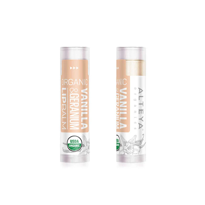 Organic Lip Balm Vanilla & Geranium