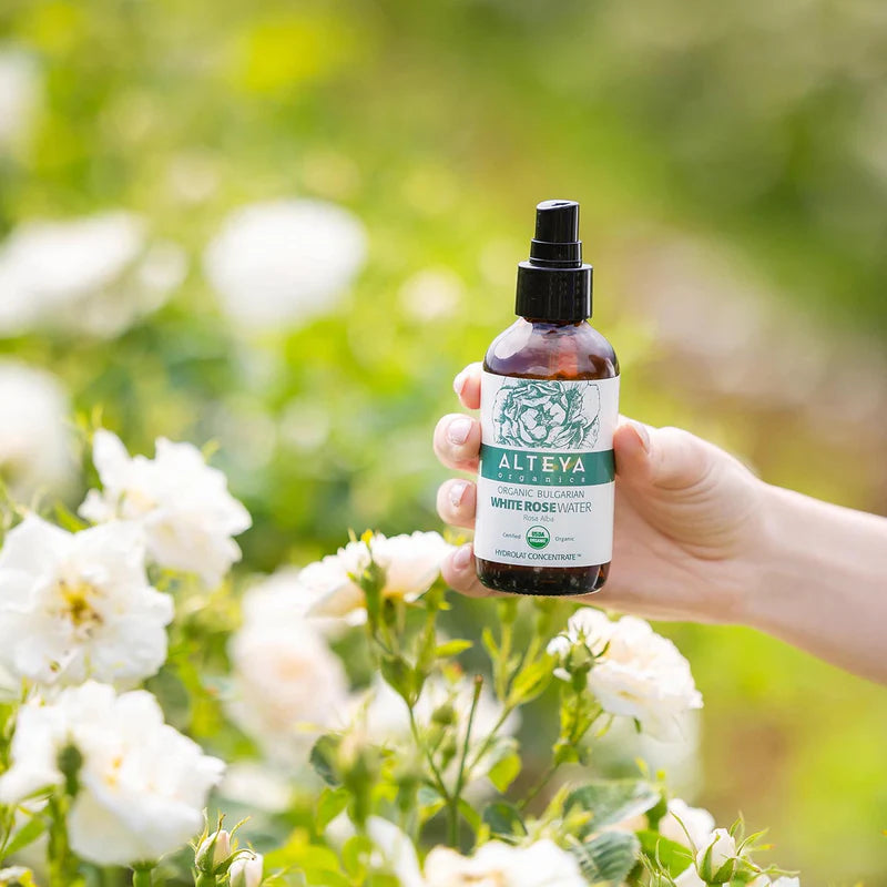 Organic White Rose Water Rosa Alba 60 - 240 ml