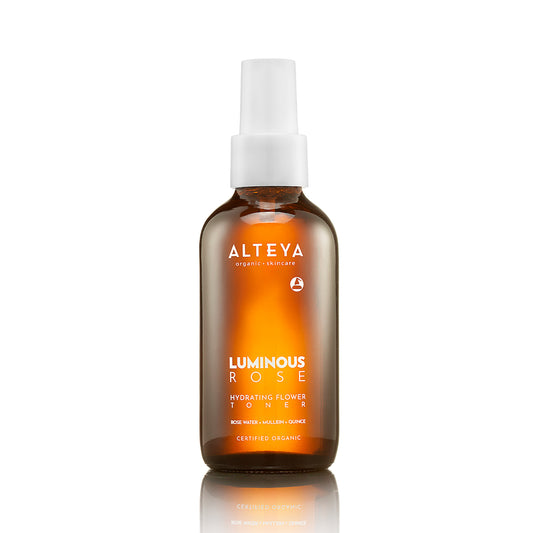 Ekologiškas drėkinamasis veido tonikas su rožių vandeniu ,,Luminous Rose", Alteya Organics
