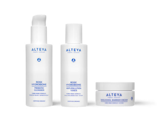 Alteya Organics kosmetikos rinkinys ,,Rose Hydrobiome" su prebiotikais
