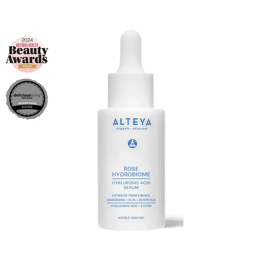 Ekologiškas hialurono rūgšties serumas ,,Rose Hydrobiome", Alteya Organics