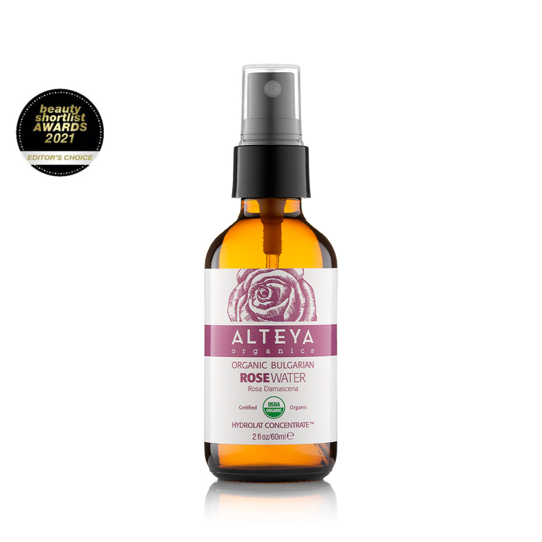 Ekologiškas Damasko rožių vanduo Rosa Damascena, 60 - 240 ml