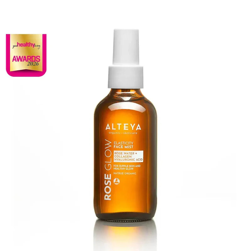 Ekologiška veido dulksna su kolagenu, hialurono rūgštimi ir rožių vandeniu, Alteya Organics