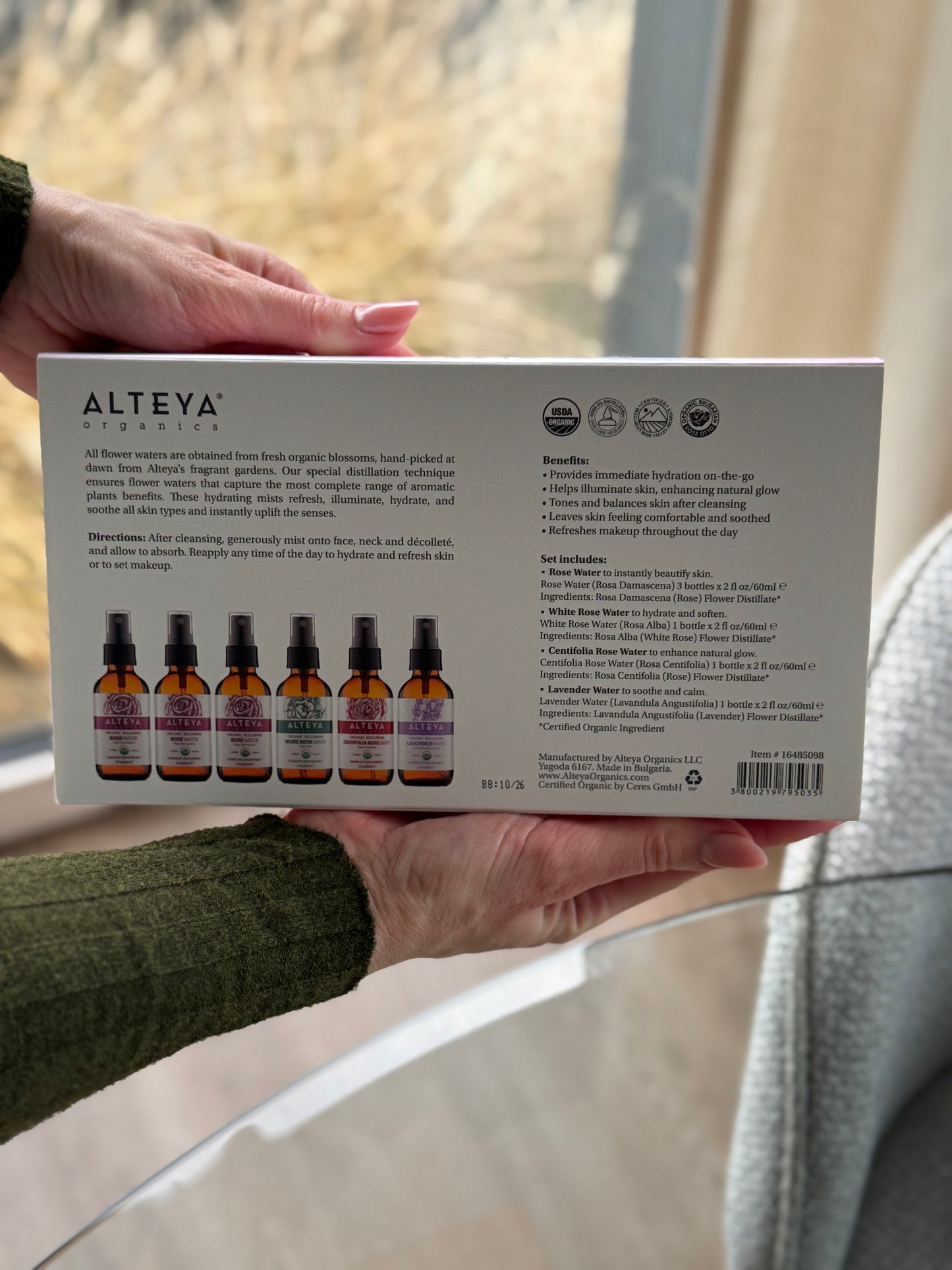 Organic Hydrating Flower Water Collection