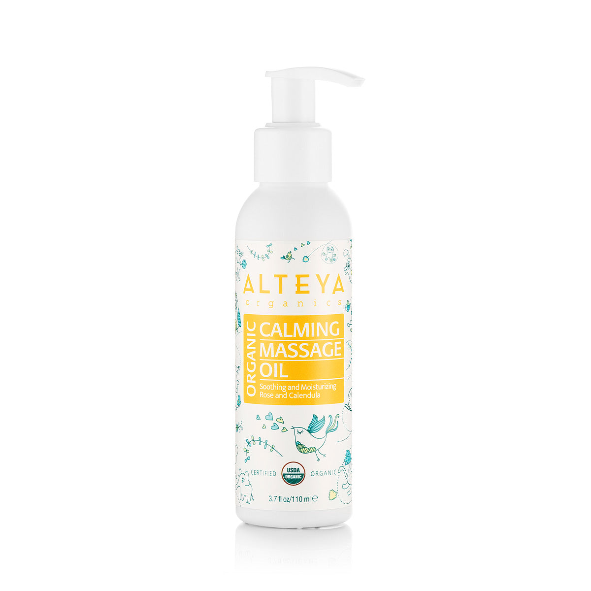 Organic Calming Massage Oil 110ml 