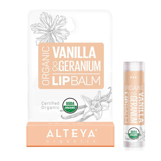 Organic Lip Balm Vanilla & Geranium